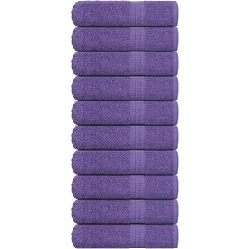 vidaXL Кърпи за душ FROGN 10 бр. Лилави 70x140 см 360 г/м2 (136883)