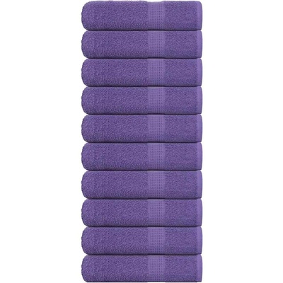vidaXL Кърпи за душ FROGN 10 бр. Лилави 70x140 см 360 г/м2 (136883)