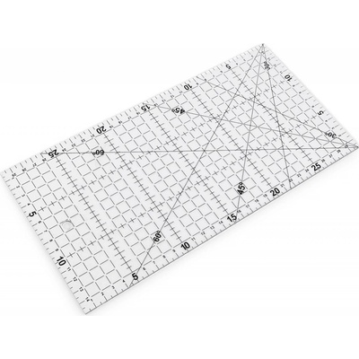 Prima-obchod Pravítko na patchwork 15x30 cm barva transparent