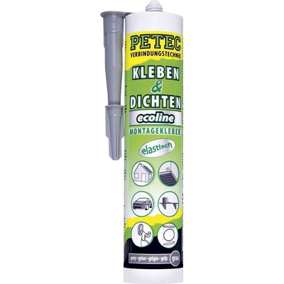 PETEC 94629 Lepicí a těsnicí hmota 290 g, šedá