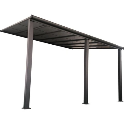 Garden Point Denver Hliníková stříška na terasu 3 x 4 m antracitová