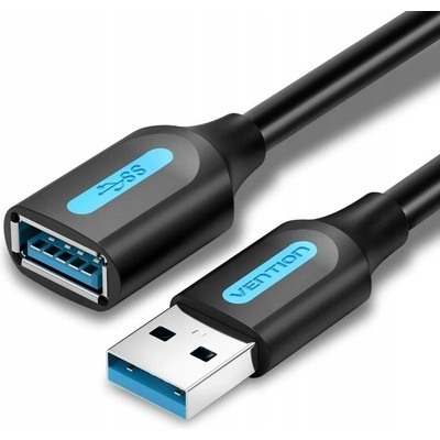 Vention CBHBH USB 3.0 Male to USB Female Extension, 2m, černý