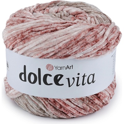 Prima-obchod Pletací žinylková příze Dolce Vita 150 g, barva 2 (3409) pudrová