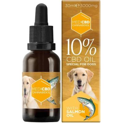 Multitrance MediCBD CBD olej pro psy s lososovým olejem 10% CBD 3000 mg 30 ml