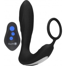 Shots Ouch! E-stimulation & vibration Butt Plug, silikonový e-stim vibrátor na prostatu 13,3 x 2–3,3 cm
