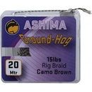 Ashima šnúra Ground-Hog Rig Braid 20m 15lb Hnědá