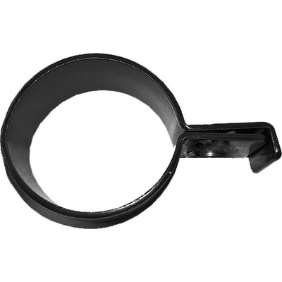 Úchyt panelu ke sloupku 48mm koncový bez šroubu a vymezovače; Zn+PVC Antracit