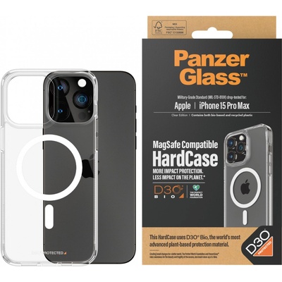 Panzer Калъф PanzerGlass - HardCase D3O MagSafe, iPhone 15 Pro Max, прозрачен (5711724011832)