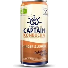 Captain Kombucha Ginger and Lemon CANs 20 x 250 ml