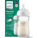 Avent Philips fľaša Natural Response skleněná transparentní 240 ml