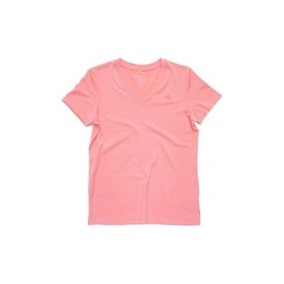 Devold PREMIUM V-NECK dámské triko krátký rukáv Apricot