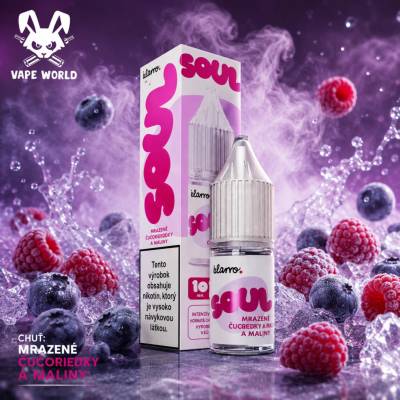 Klarro Soul Salts Mrazené Čučoriedky a Maliny 10 ml 20 mg