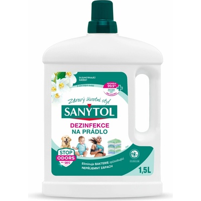 Sanytol Biele kvety Dezinfekcia na biele i farebné prádlo a práčky 1,5 l