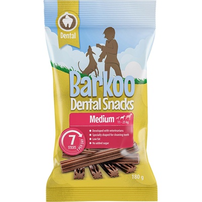 Barkoo Dental Snacks pre stredné plemená 7 ks 180 g