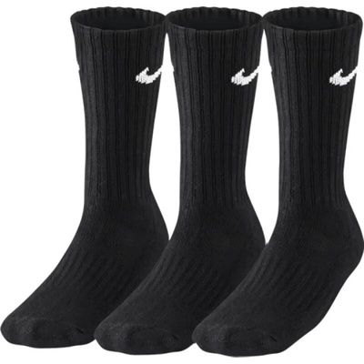 Nike Value Cotton Crew 3 pairs černá
