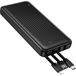 BOROFONE Външна батерия - Borofone (BJ79 Clever) - вграден 3-in-1 кабел, 10000mAh - Черен