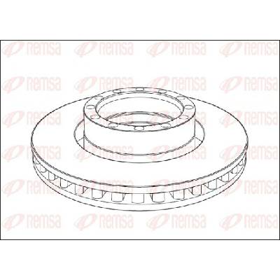 REMSA Brzdový kotouč Heavy Duty Brake Disc NCA1015.20