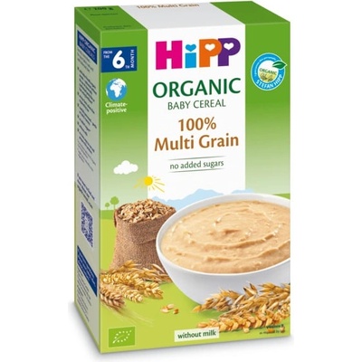 Hipp Био безмлечна инстантна каша Hipp - Многозърнеста, 200 g (30405)