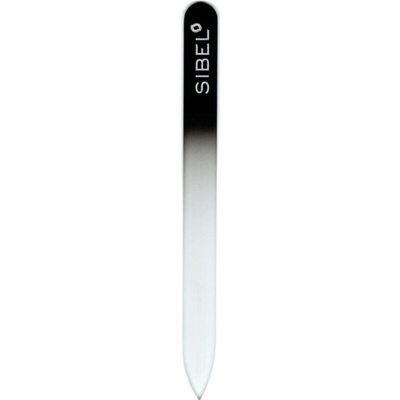 Sibel sklenený pilník na nechty 14 cm - čierny 0017009/BLK
