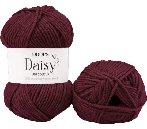 Drops Daisy uni 36 grape