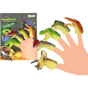mamido Dinosaury na Prsty z Gumy Senzorické Bábky