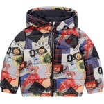 Guess Детско шушляково яке Guess - Кръпков десен, многоцветно, 2 г (20253-N5YL05-WEGY0-P146-2) - ozone