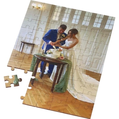 ČistéDřevo Vlastní fotografie na dřevěném puzzle ve formátu A4