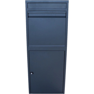 Box na balíky s prepadovou lištou, H - 1020 mm, RAL 7016