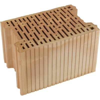 Cihla akustická HELUZ AKU 25 MK P20 s maltovou kapsou 375×250×238 mm