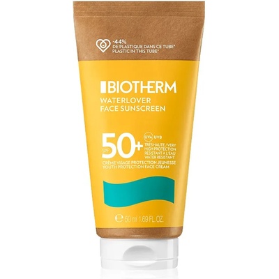 Biotherm Waterlover Face Sunscreen защитен крем за лице против стареене за нетолерантна кожа SPF 50+ 50ml
