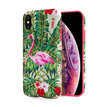 Ttec Гръб ttec ArtCase за iPhone XS Max - Flamingo Garden, 116820
