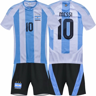 dresyonline dres Messi Argentína komplet bielo JR modrý