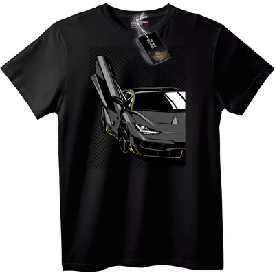 NOONEBRAND Тениска Автомания - S, Black