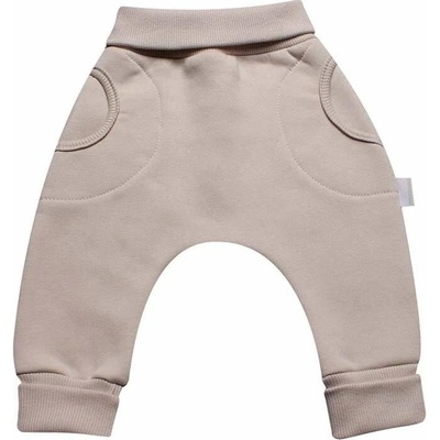 MKcool Tepláčky rostoucí BAGGY z počesané teplákoviny MK2338 béžová