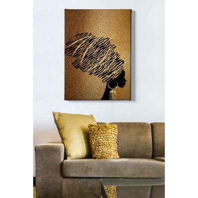 ASIR Obraz na plátně ZLATÁ AFRICKÁ KRÁSKA 70 x 100 cm