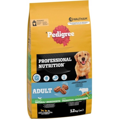 Pedigree Adult s hovädzím mäsom a zeleninou 12 kg