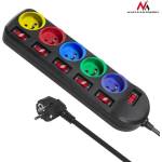 Maclean 5 Plug 1.5 m Switch (MCE204M)