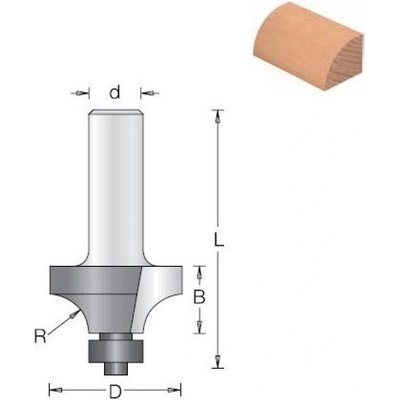 DIMAR Fréza stopková R3 D=18.7 - 1099045
