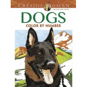 Creative Haven Dogs Color by Number Coloring Book (2016)
