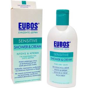 EUBOS Душ крем , Eubos Sensitive Shower & Cream, 200ml