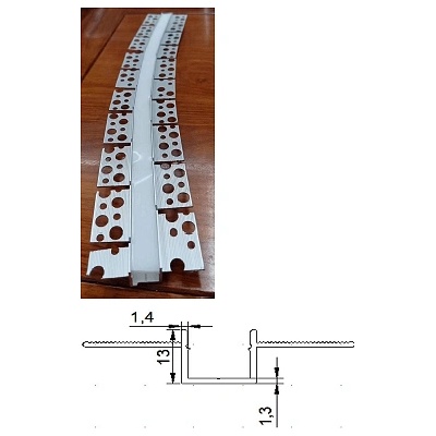 Гъвкъв алуминиев профил за лед лента за вграждане модел go-1513 - 1
