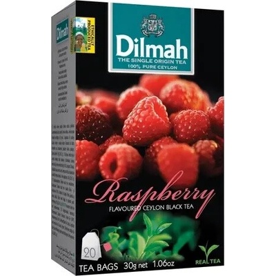 Dilmah Čaj černý malina 20 sáčků