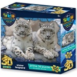 Prime 3D puzzle - ges Снежни леопарди 100 части (46pr-13969)