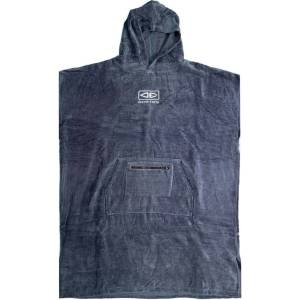 Ocean & earth Corp Hooded poncho - Grey (Blue)