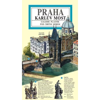 mapa Praha - Karlův most panoramatická