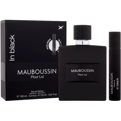 Mauboussin Pour Lui In Black подаръчен комплект: EDP 100 ml + EDP 20 ml за мъже