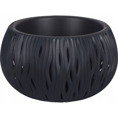 Prosperplast SANDY BOWL květináč 37 cm antracit