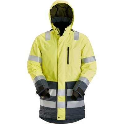 Snickers Workwear Parka voděodolná AW reflexní žlutá