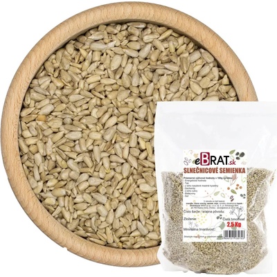 eBrat.sk Slnečnicové semienka lúpané 2, 5000 g