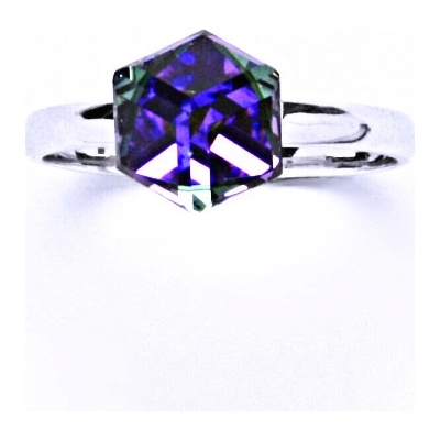 Čištín stříbrný krysta Swarovski heliotrop T 1230